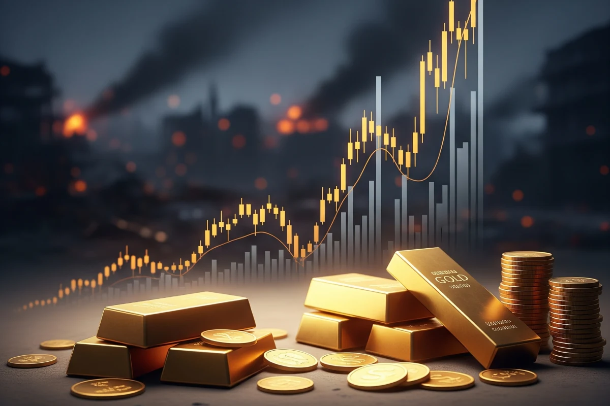 تاثیر جنگ بر قیمت طلا تحلیل روند بازار