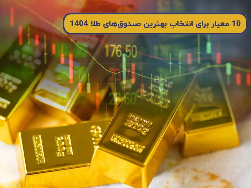 10 معیار برای انتخاب بهترین صندوقهای طلا 1404