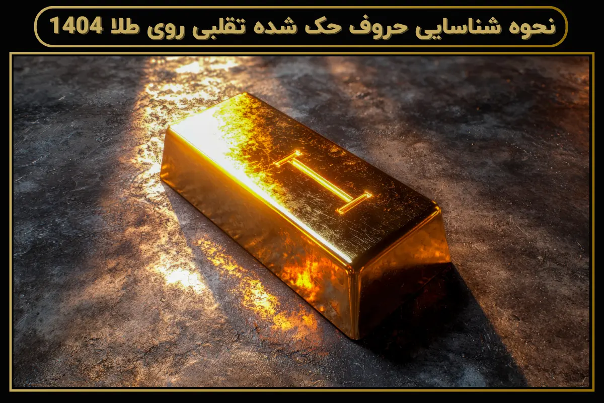 نحوه شناسایی حروف حک شده تقلبی روی طلا 1404