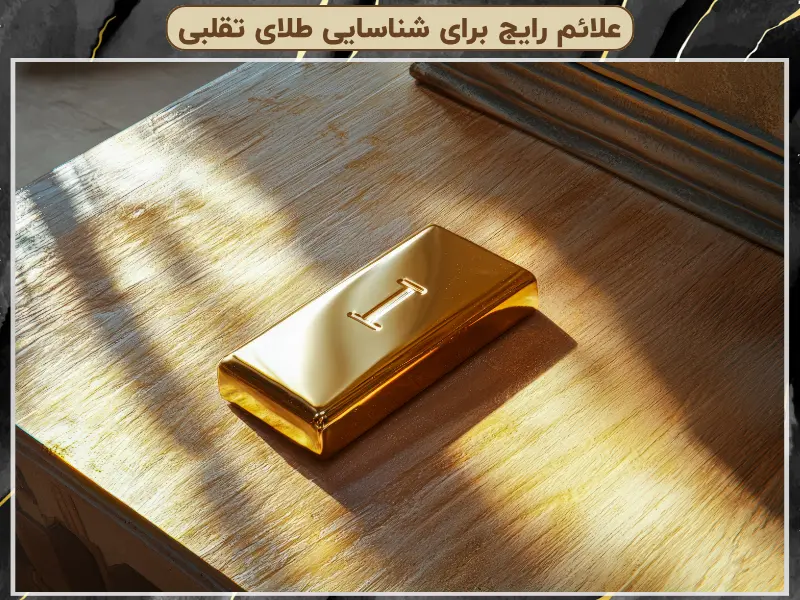 علائم رایج برای شناسایی طلای تقلبی