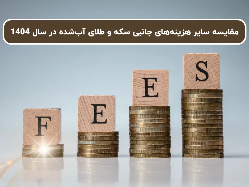 مقایسه سایر هزینه‌های جانبی سکه و طلای آب‌شده در سال 1404