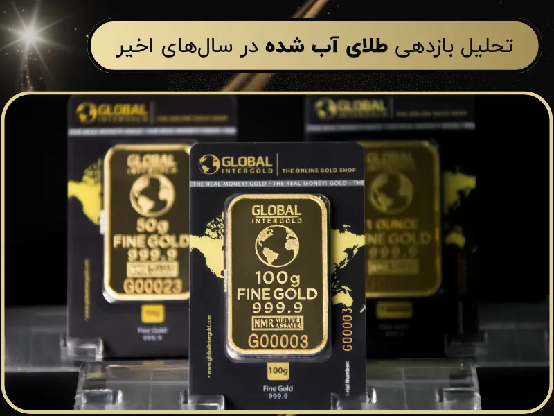 تحلیل بازدهی طلای آب شده در سال‌های اخیر