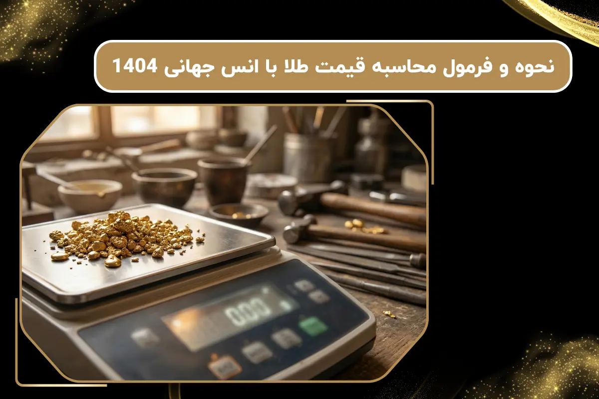 نحوه و فرمول محاسبه قیمت طلا با انس جهانی 1404