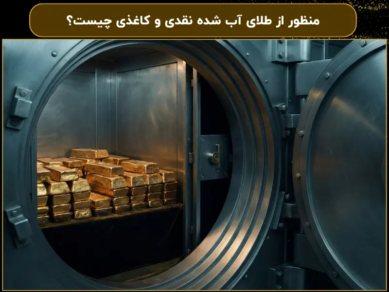 منظور از طلای آب شده نقدی و کاغذی چیست؟