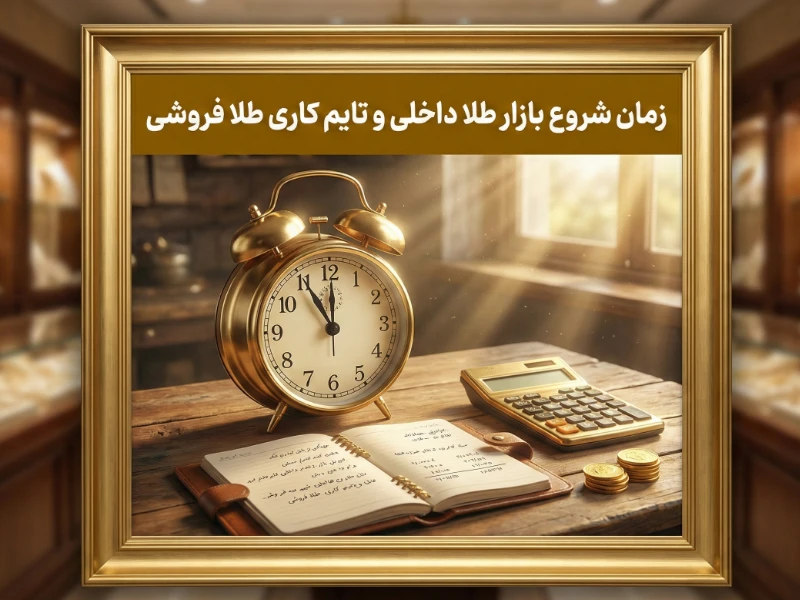 زمان شروع بازار طلا داخلی و تایم کاری طلا فروشی